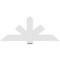 Ekena Millwork Kennewick Architectural Grade PVC Gable Bracket, 60"W x 25"H x 2"D x 6"F, 10/12 Pitch GBP060X25X0206KEN00 - alternate 4
